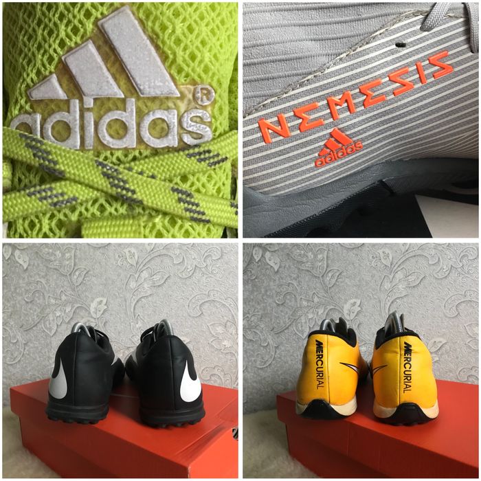 Оригінал, сороконіжки Nike та Adidas футзалки 42 41,5 41 26,5 26