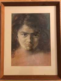 Zygmunt Zydorowicz „Portret dziewczyny”- pastel.