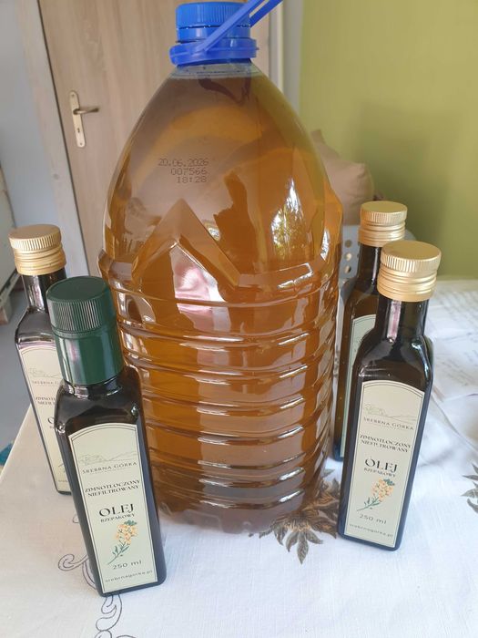 Olej rzepakowy naturalny, zimnotłoczony
