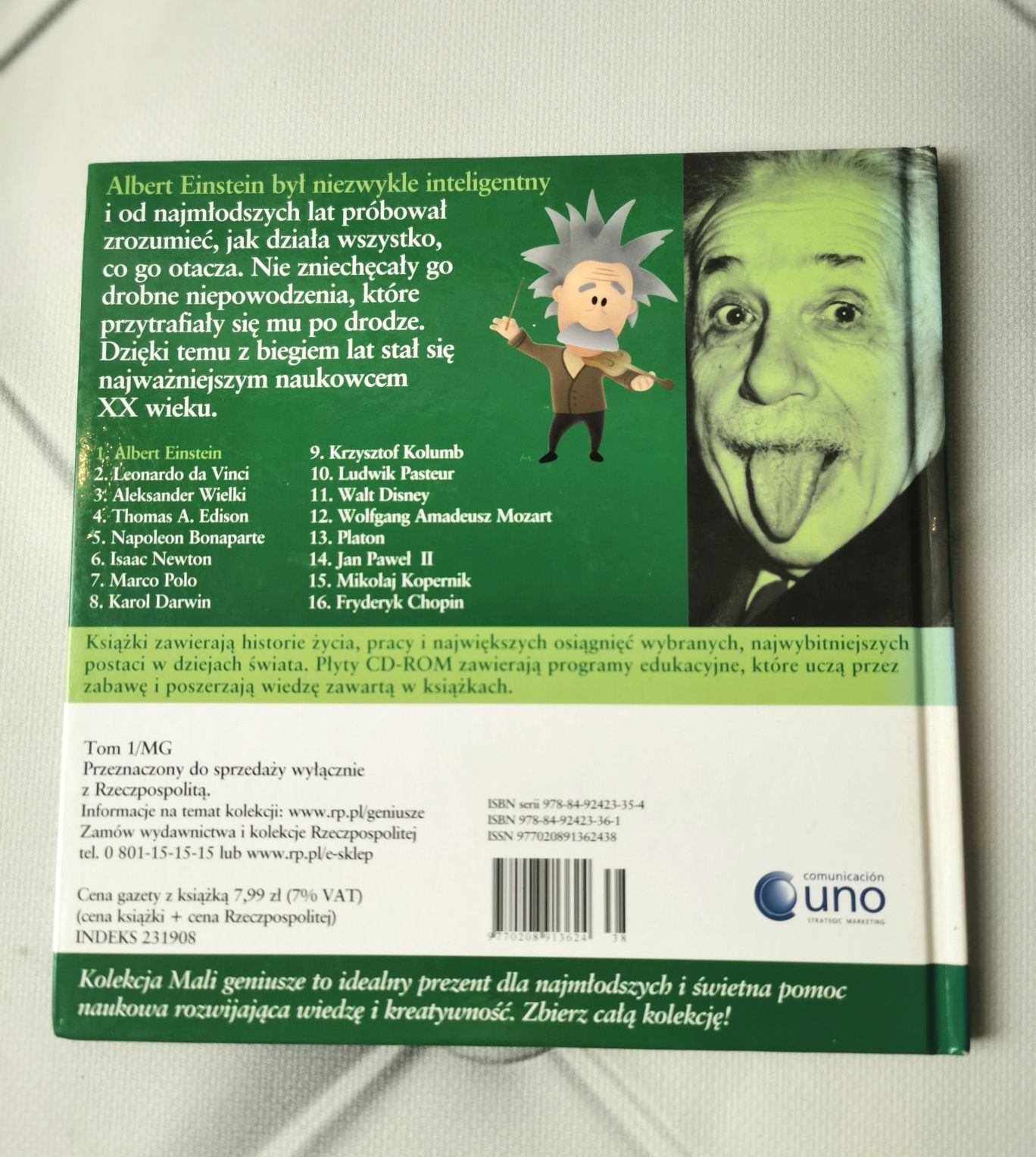 książeczka Albert Einstein.