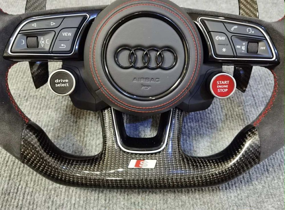 Kierownica Audi RS – skóra/alcantara, tuning, OEM a3 s3 a4 a6 karbon