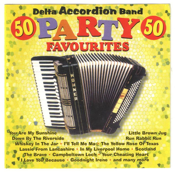 CD Delta Accordion Band "50 Party Favourites", 1997 год, Англия