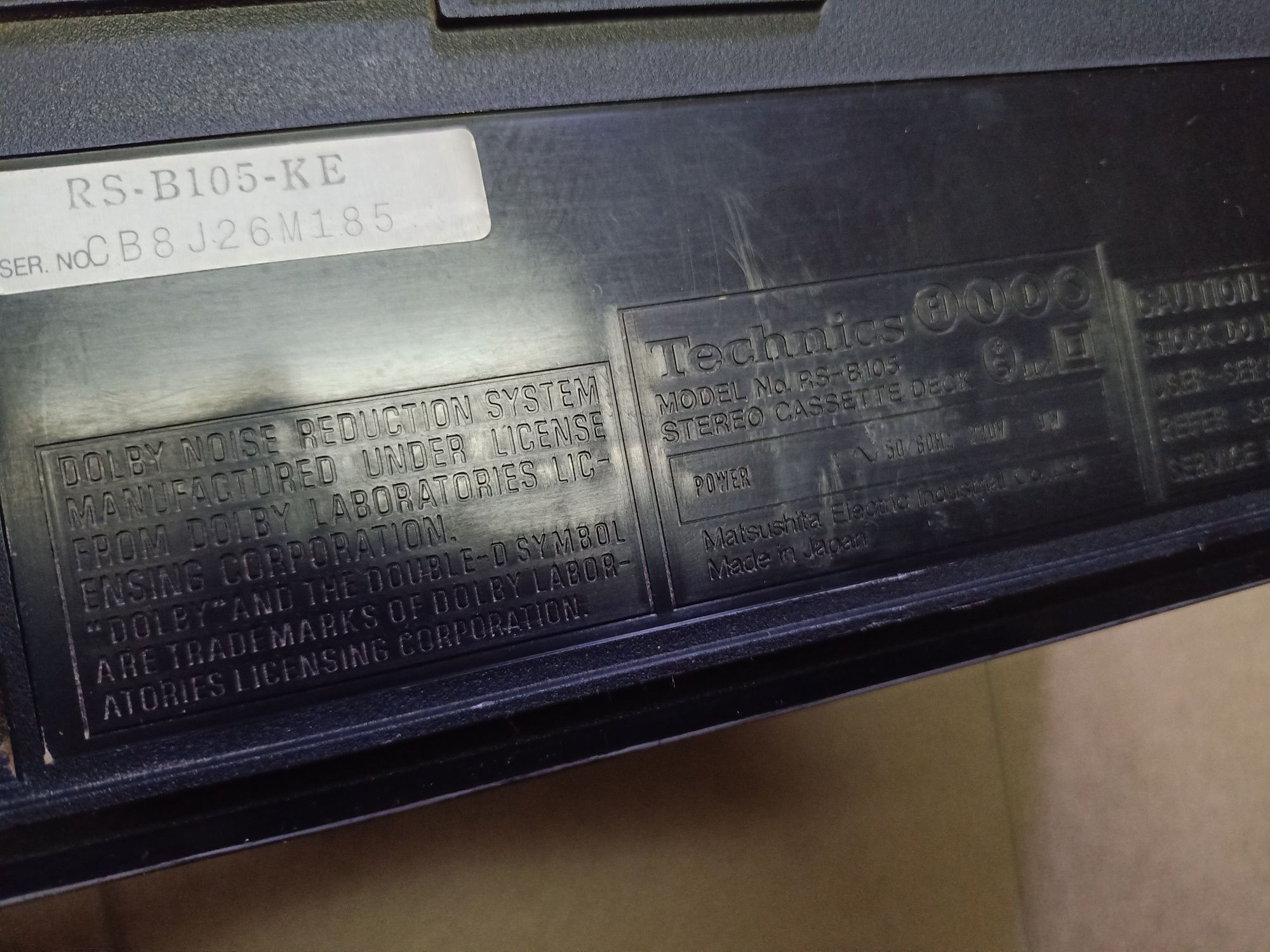 Technics RS-B105 deck