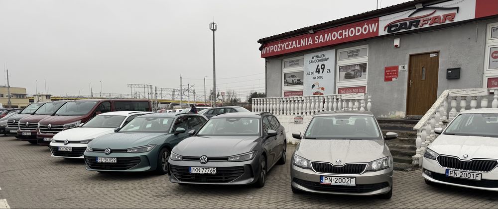 Wypożyczalnia samochodów / Wynajem auta / Konin