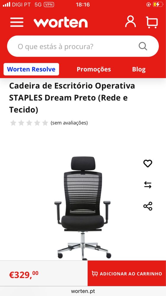 Cadeira operativa DREAM da Staples