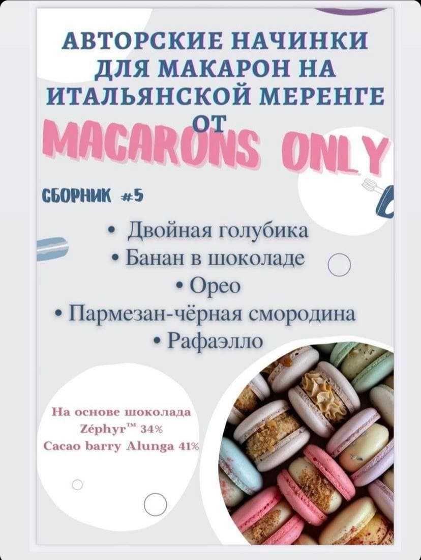 Рецепты начинок для макарон, макарун, macarons