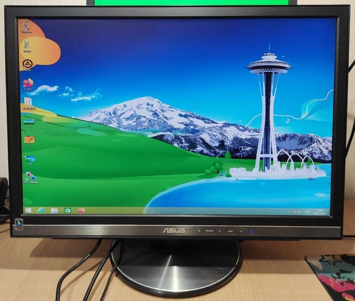 Монитор 22" ASUS MW221U (DVI /VGA /Sound) + шнур
