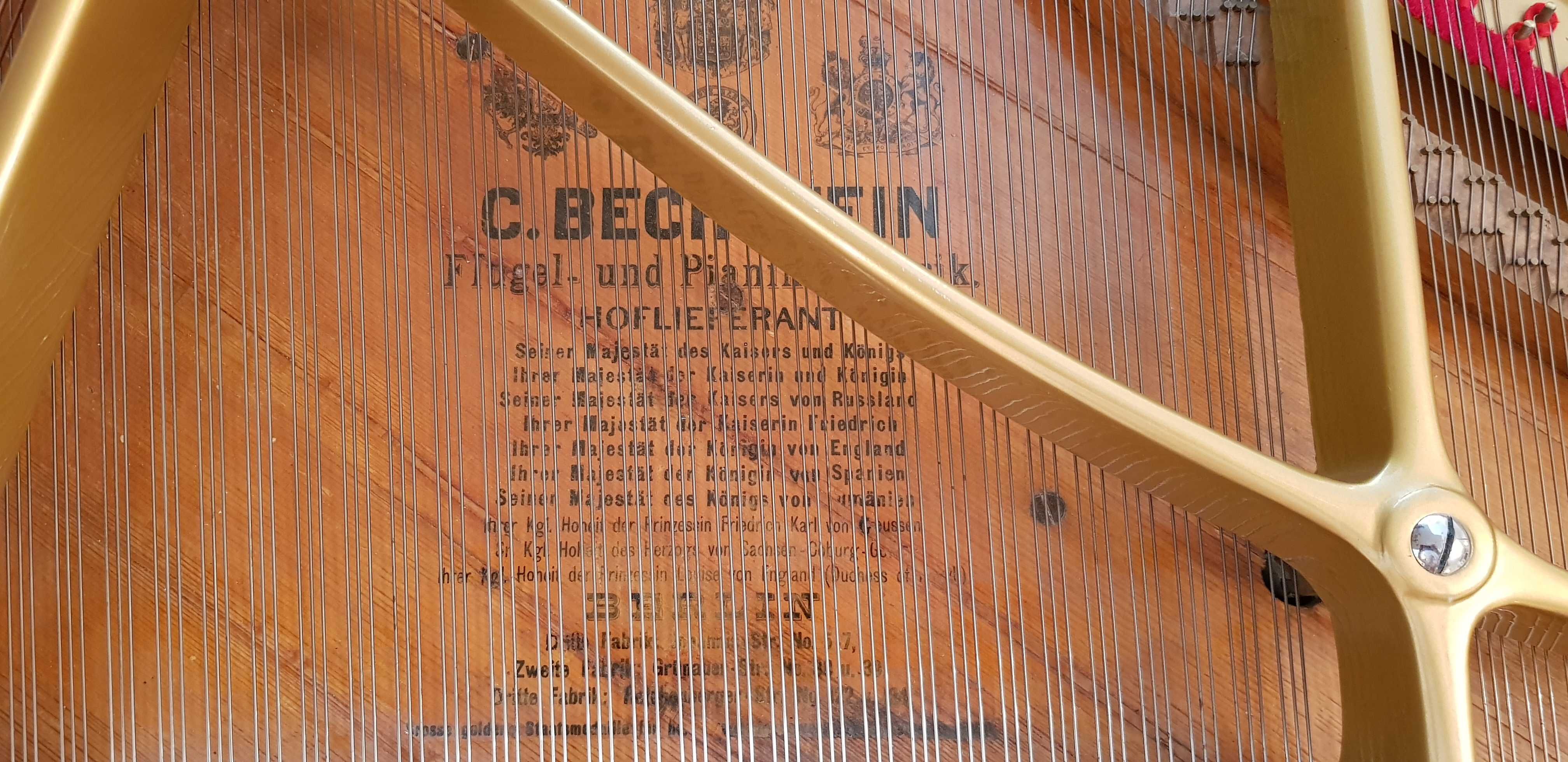 продам Бехштайн C.Bechstein белый рояль  2,20м проф реставрация
