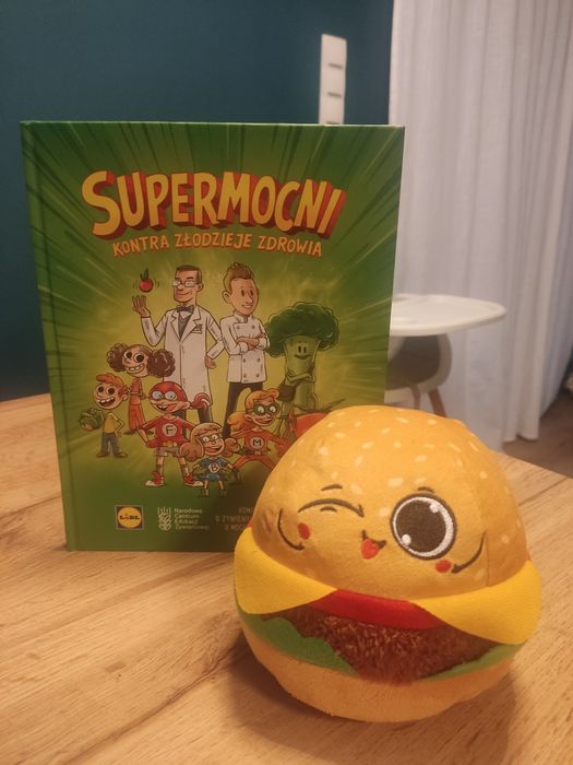 Burger Bogdan + książka Gang Biedroniaków z Biedronki pluszak zabawka