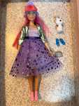 Mattel Princess Adventure LALKA BARBIE Księżniczka Daisy Różowe Włosy