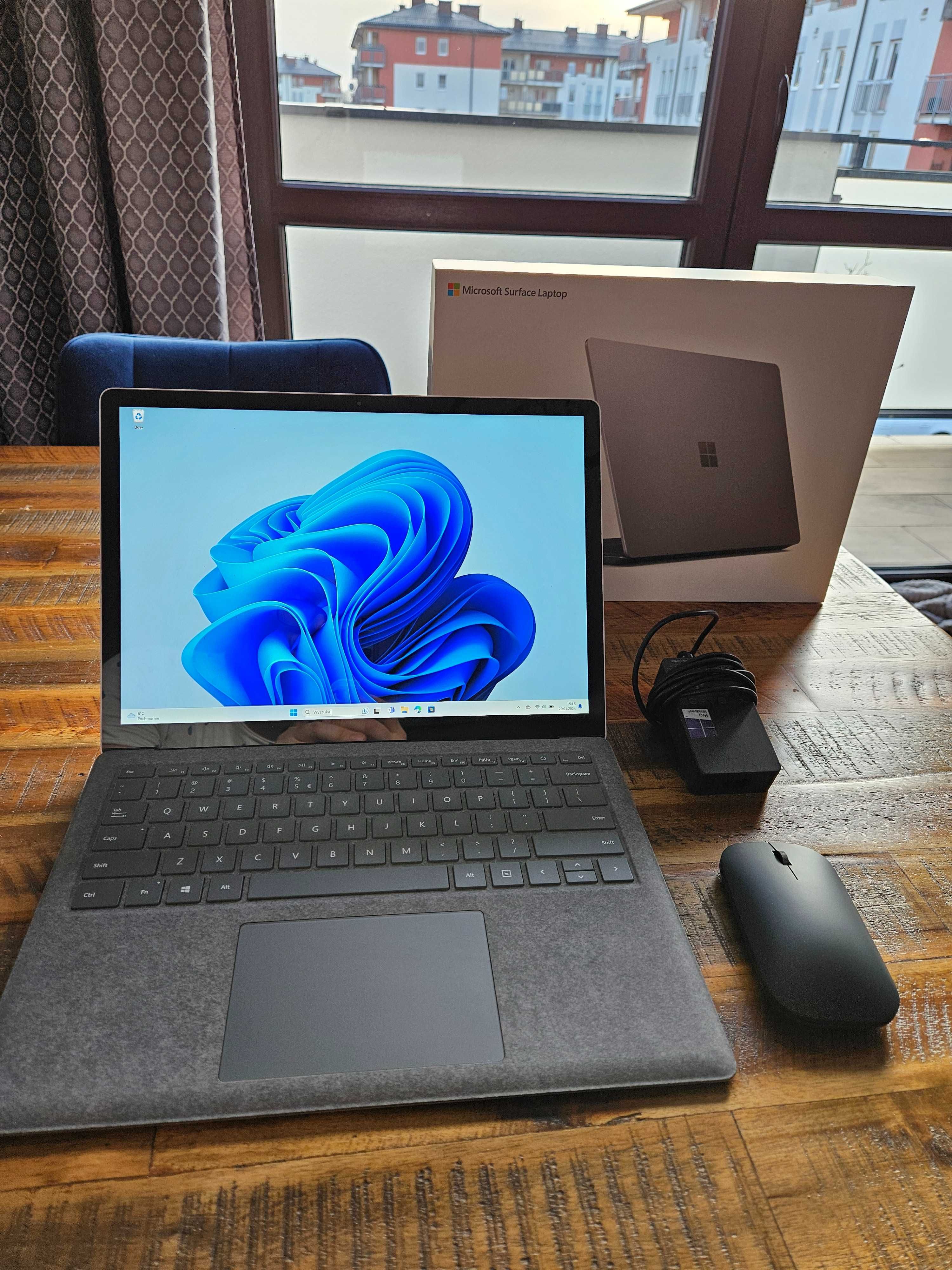 Microsoft Surface Laptop 3 dotyk i5 8gb 128gb Windows 11 PRO + myszk