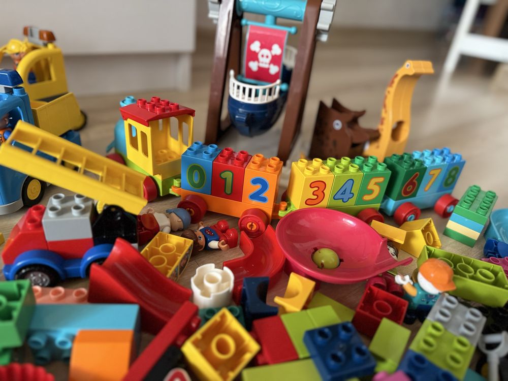 Набір Lego Duplo потяг, самоскид, подежна машинка