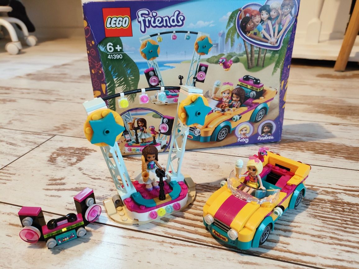 LEGO friends 41390 samochód i scena Anderi