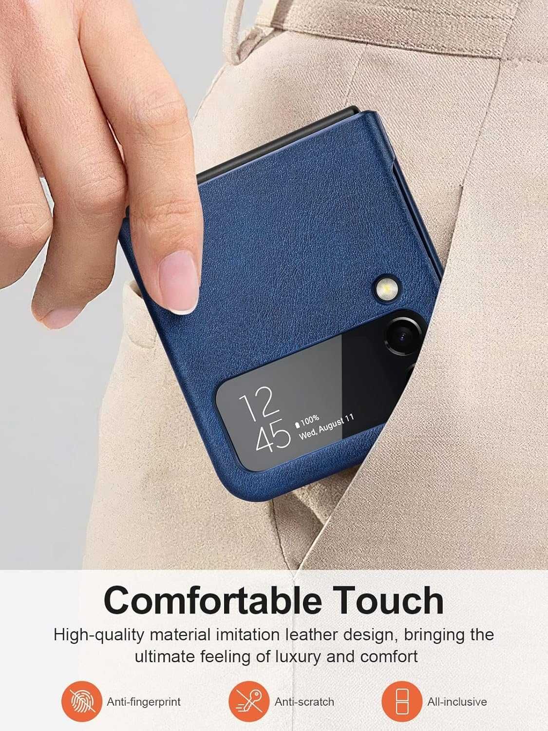 OCASE ETUI SKÓRZANE do Samsung Galaxy Z Flip 4 5G jakość premium
