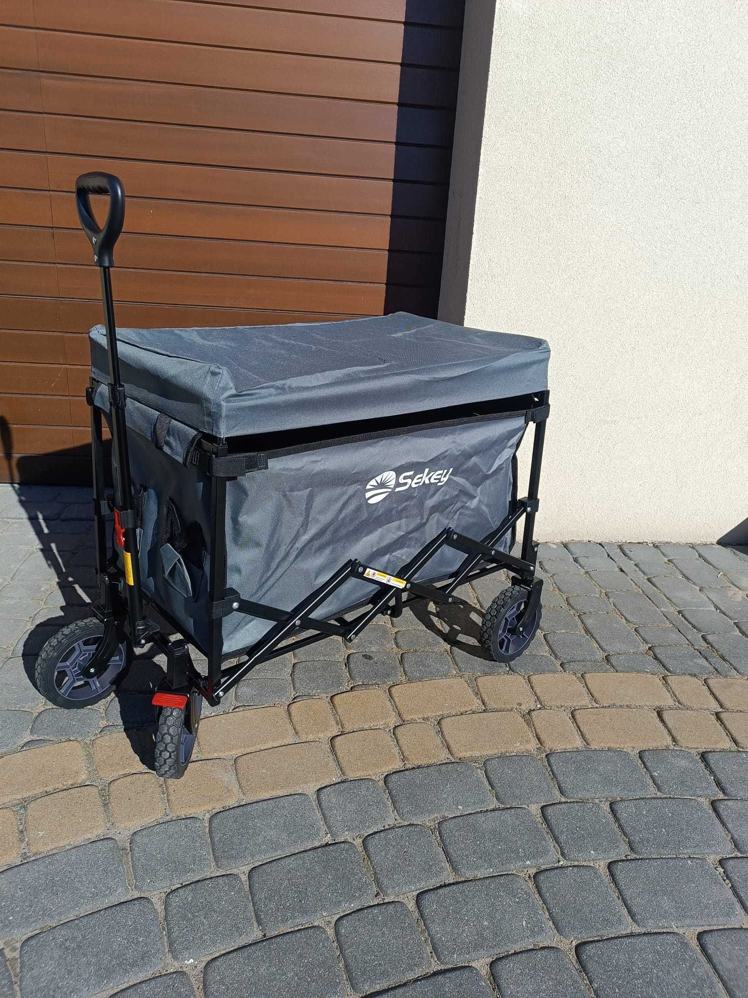 Wózek transportowy, dziecięcy, na plaże, działkę, ryby.