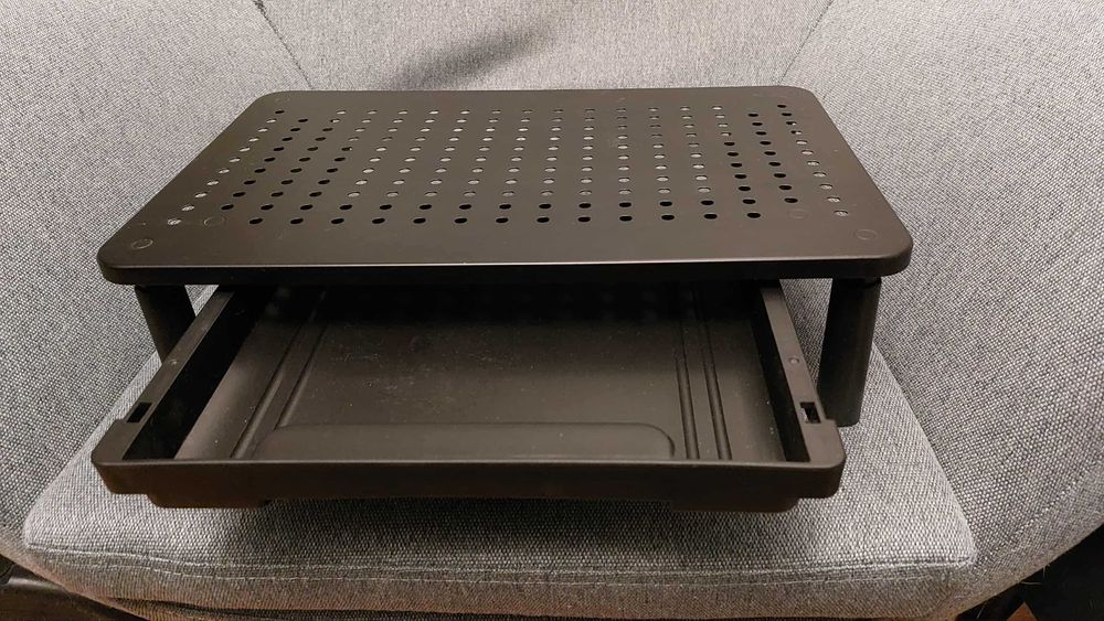 Podstawka pod monitor z szufladą