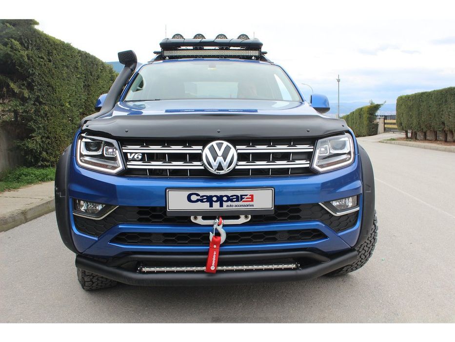 Volkswagen Amarok Дефлектор капота (мухобойка) EuroCap