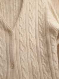 Sweterek wełniany ,kardigan angora z wełną jagnięcą