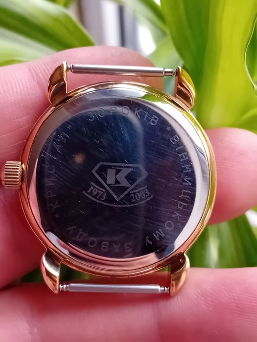 Часы Полёт 2614 юбилейные "30 лет з-ду Кристал" в позолоченном корпусе