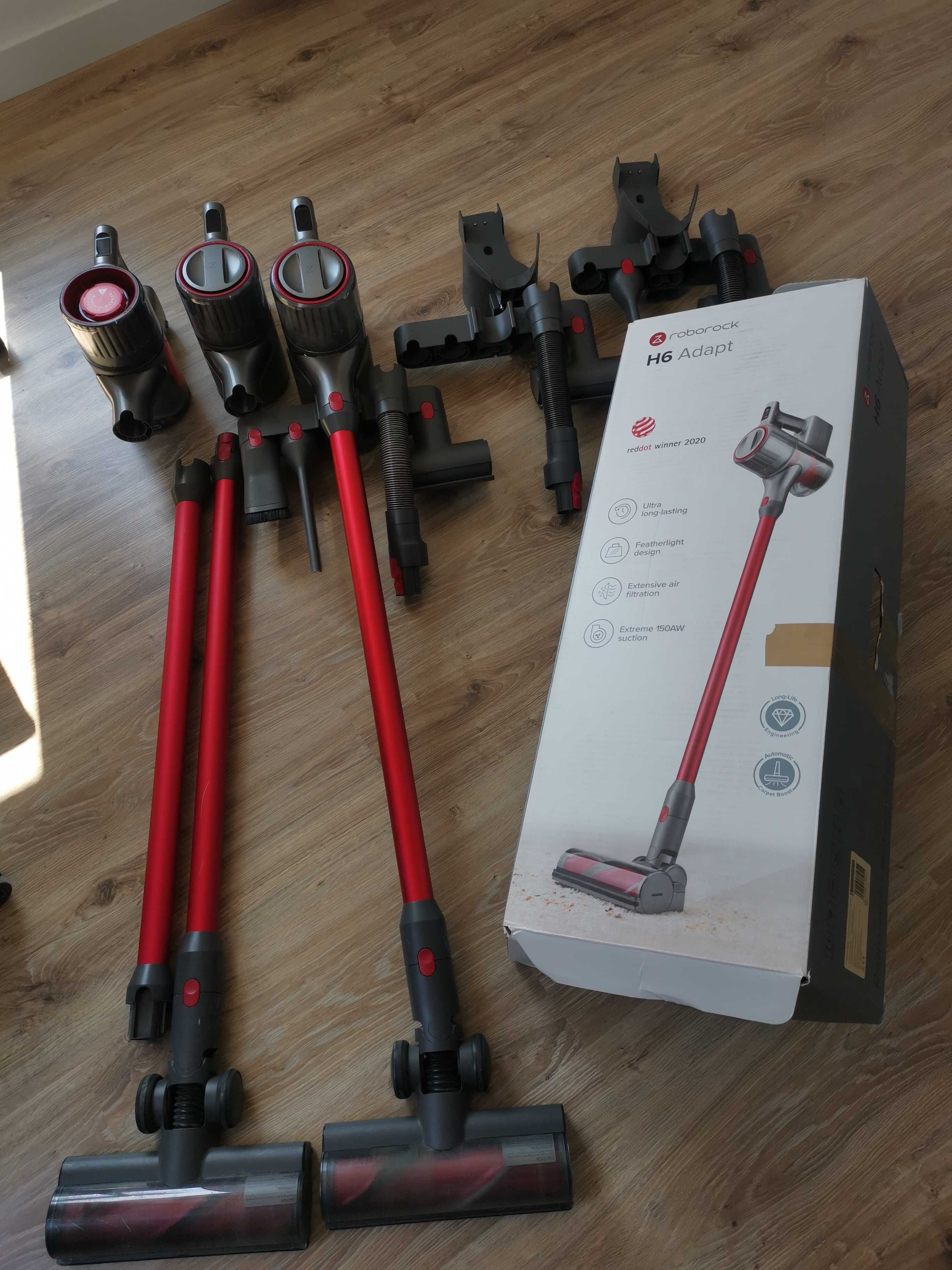 2x Roborock H6 + części Akcesoria
