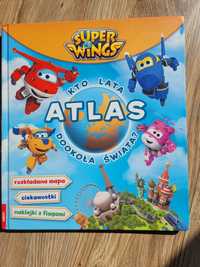 Książka dla dzieci Atlas Super Wings kto lata dookoła świata samoloty