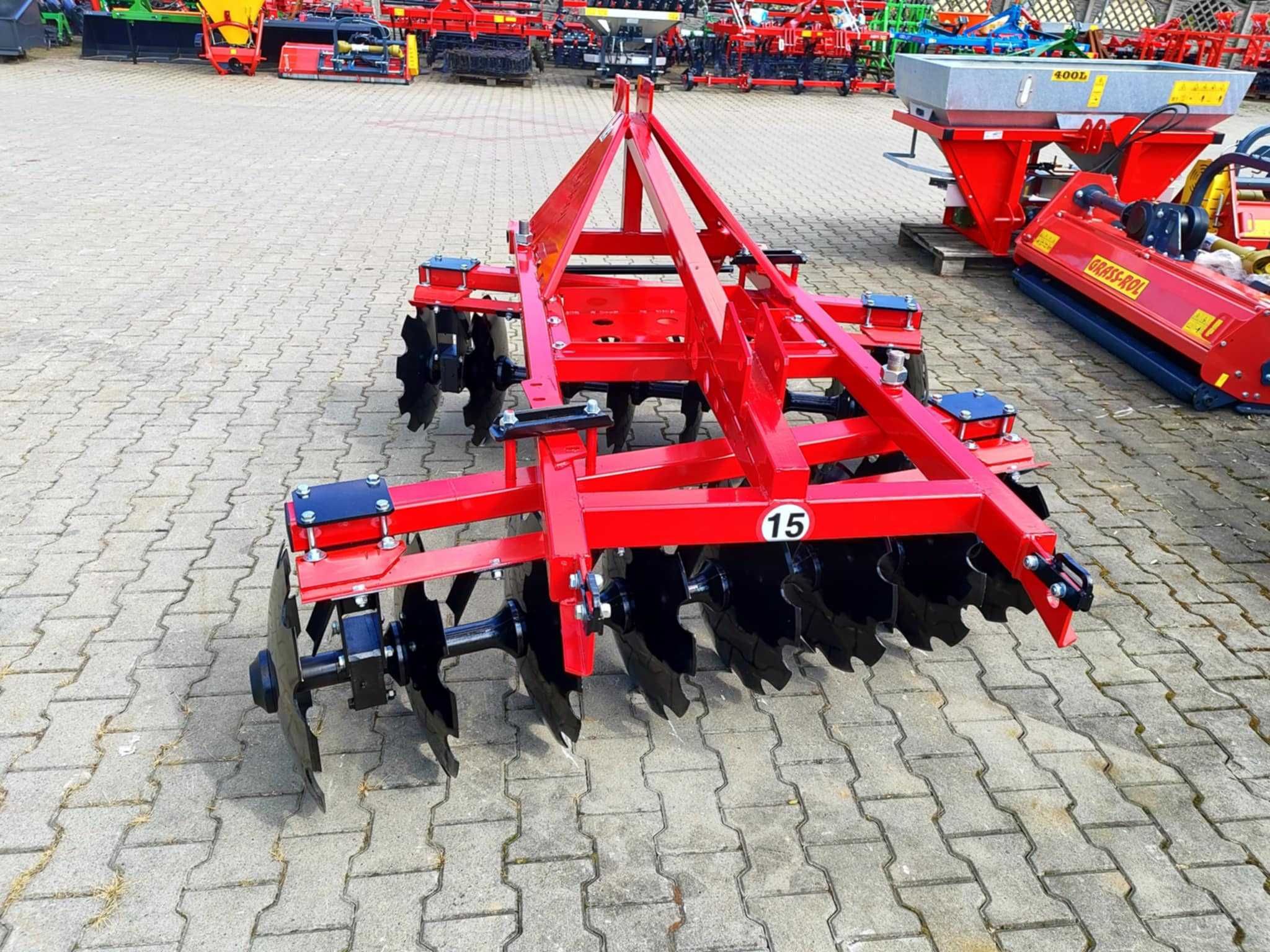 Brona talerzowa V2 1,8m 2,0m 2,2m 2,4m 2,7m 3,15m wał strunowy DEMAROL