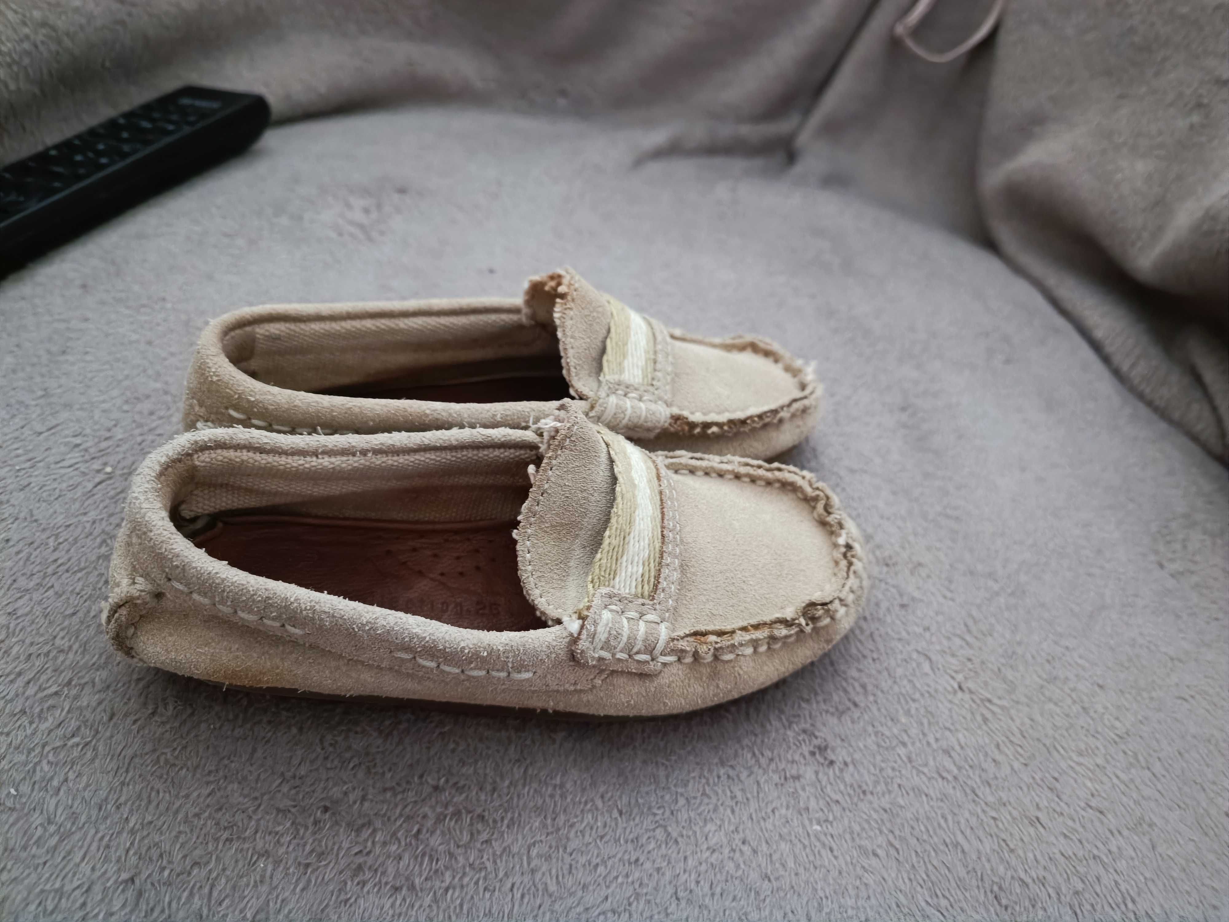 Mokasyny dziecięce firmy Zara. Rozmiar 26