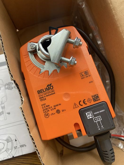 Belimo TF24, привід вентиляції, новий, з пружиною, 24В