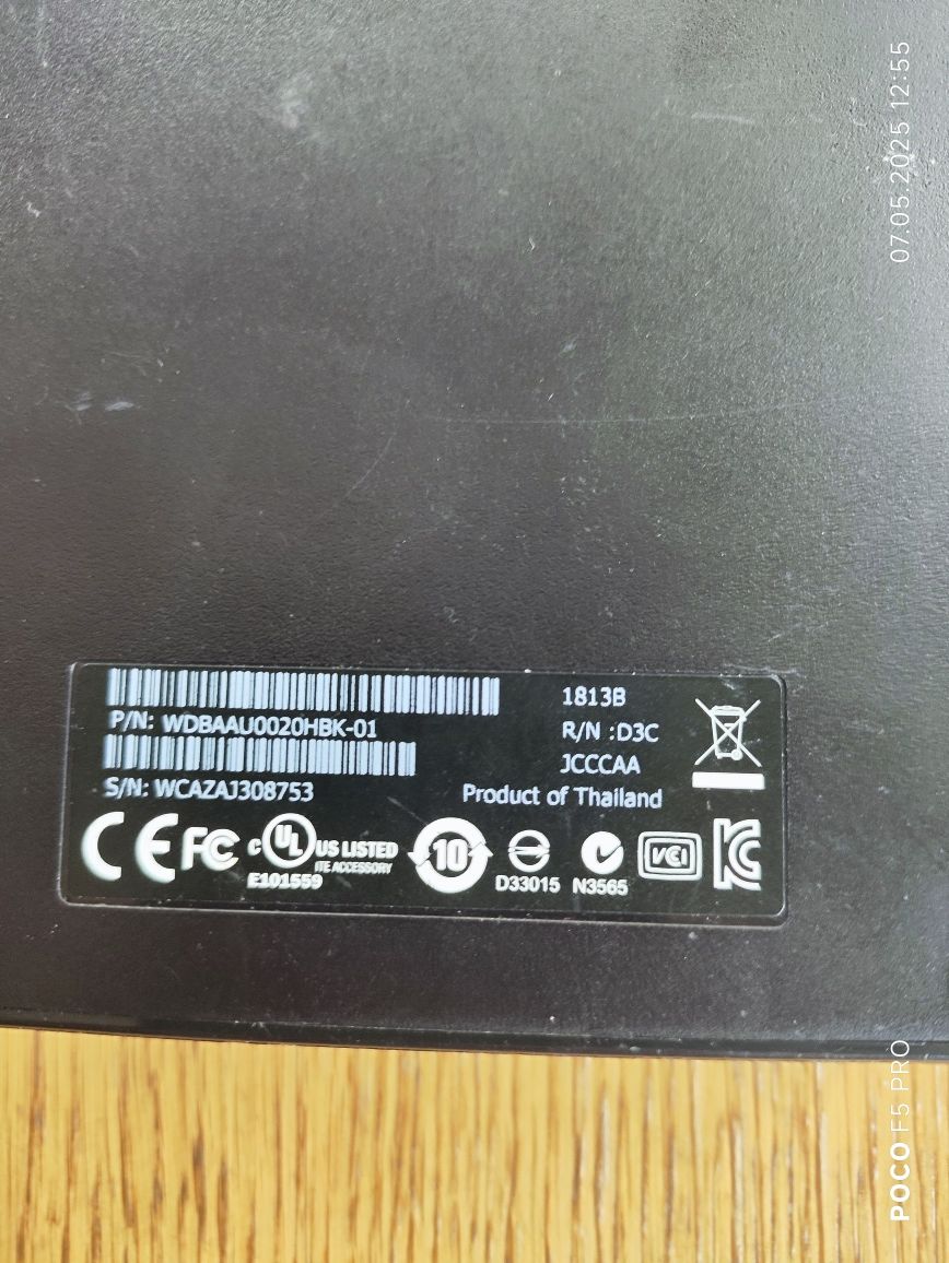 Жорсткий диск Western Digital Elements Desktop 2TB 3.5 USB 2.0 Externa