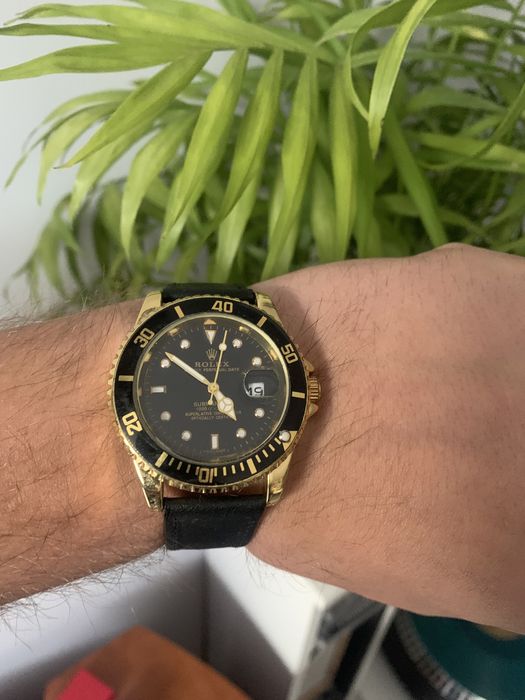 Piekniutki Rolex Daytona Gold Czarny Cyferblat/Dla człowieka z klasa!