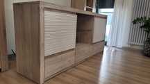 Komoda drewniana 175x45x81 jesion