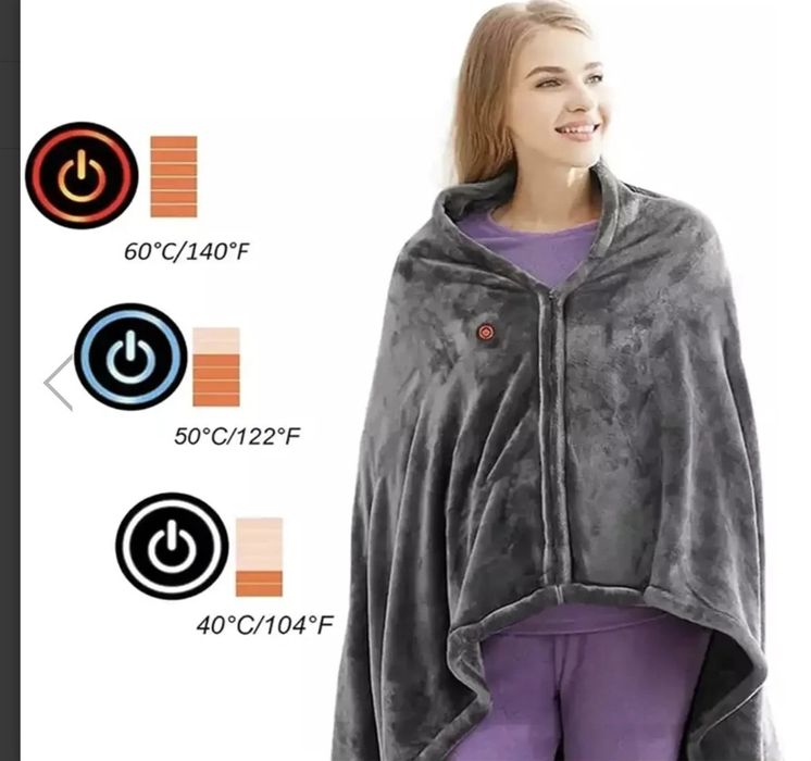 Електроковдра Плед з підігрівом (155*80) USB