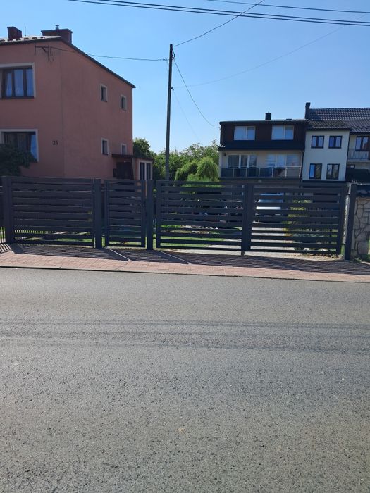 Brama przesuwna dwuskrzydłowa
