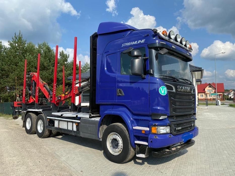 Scania R520 do drzewa lasu  Do drzewa lasu