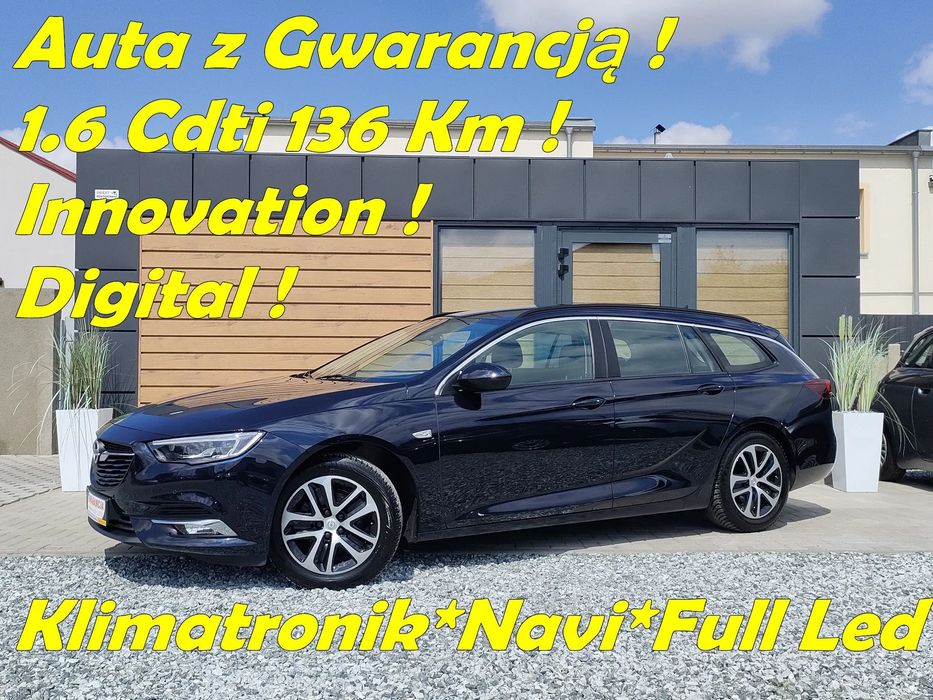 Opel Insignia 1.6 Cdti 136Km*150Tkm*LuxLed*Klimatronik*Navi*Kamera*KeyLess*Gwarancja