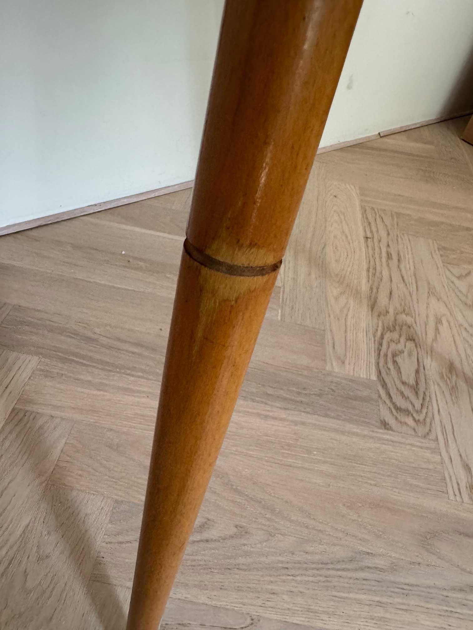 Przepiękny stolik, mid-century, mahoń, intarsje, stan bardzo dobry