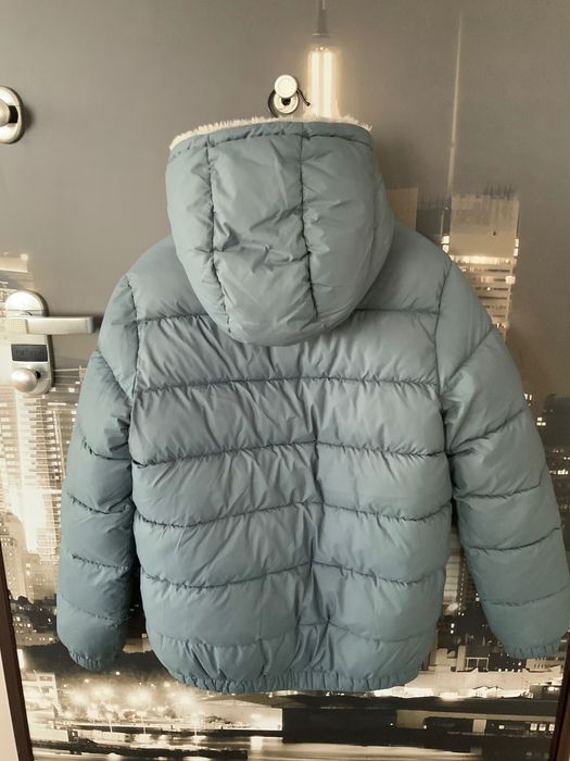 Kurtka chłopięca zimowa szara Benetton 13-14 lat 168cm jak nowa