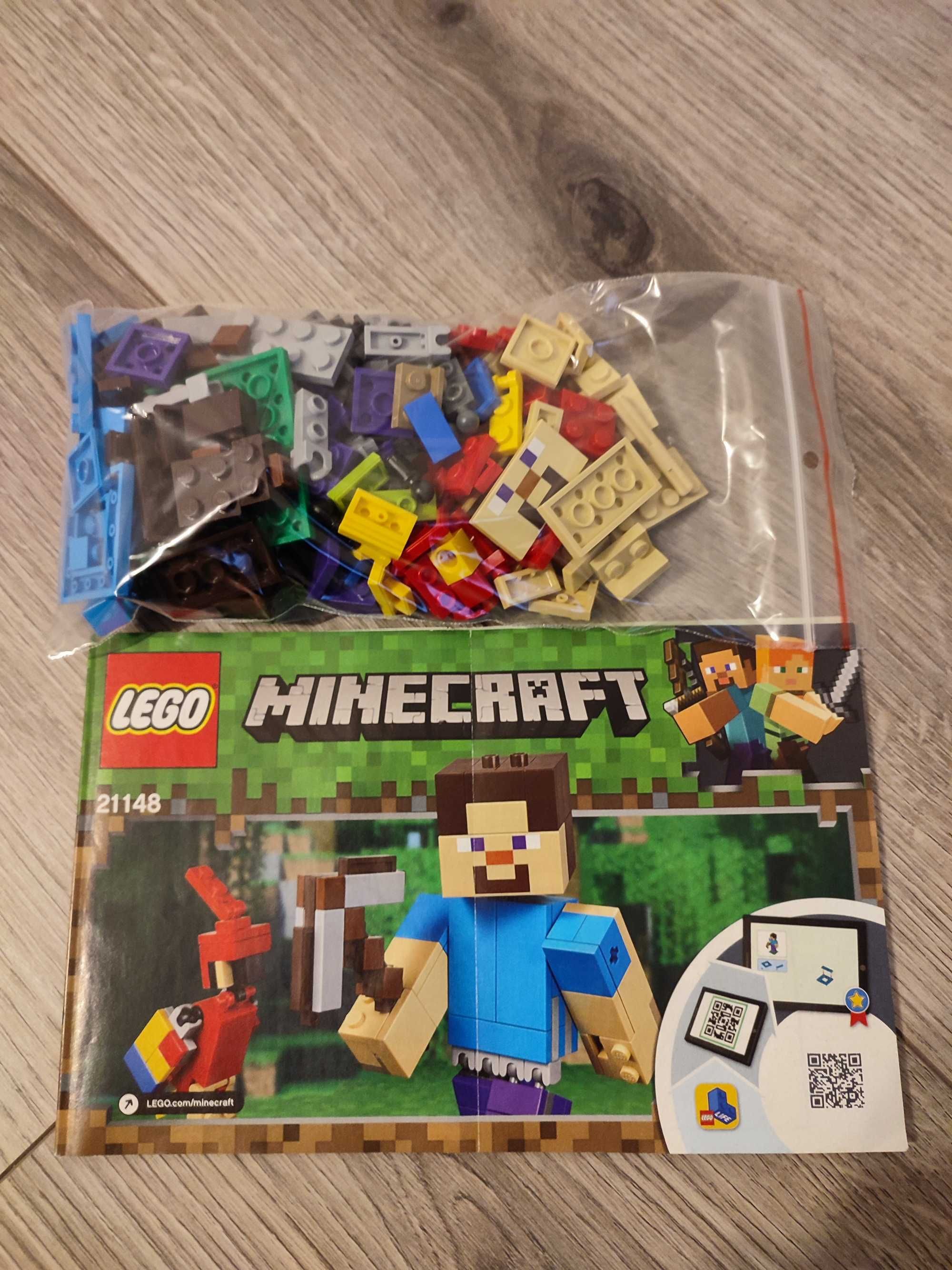 Lego Minecraft 21148 Steve i papuga