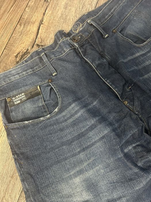 G Star 33 01 Vintage Baggy Jeans / Armani metal logo style rap jeans