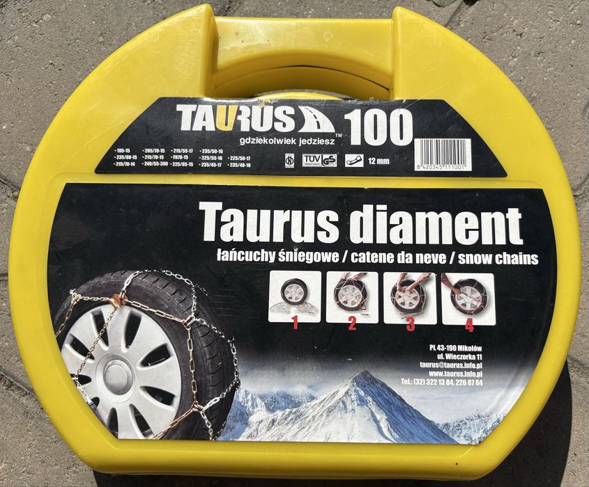 Łańcuchy zimowe, Taurus Diament 100, 12 mm