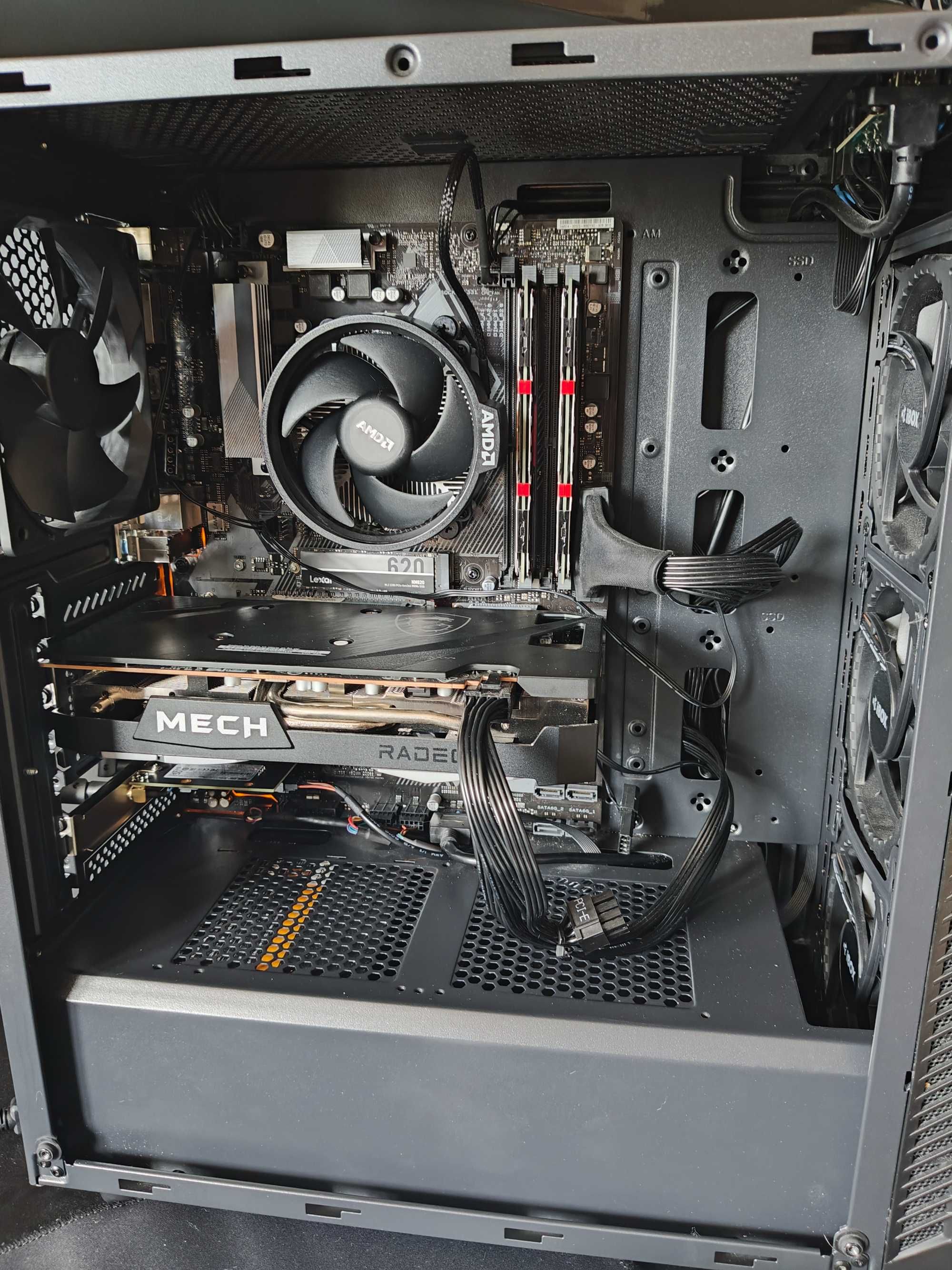 Komputer do gier Ryzen 5, RX6650XT, 16GB RAM, 1TB M.2