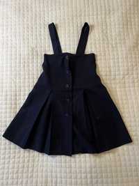 Сукня для дівчинки темно-синього кольору. Розмір 140.