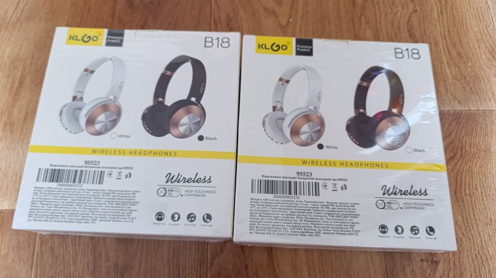 Бездротові блютуз навушники BT 18 KILGO