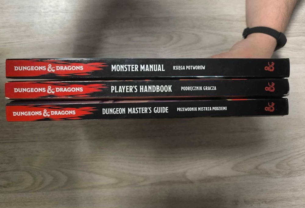 Zestaw podręczników do RPG Dungeons and Dragons 5E po polsku  (DnD PL)