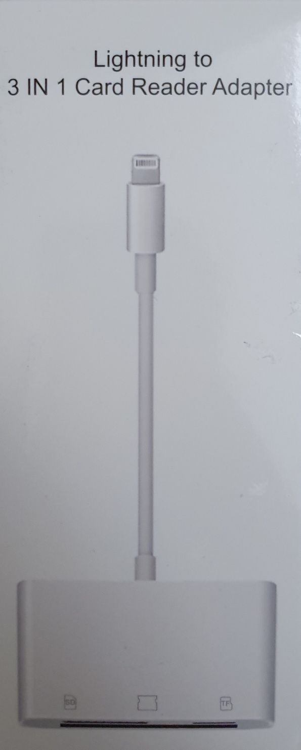 Czytnik Kart  Lighting 3 in 1  TF,CF, SD   iPada iPhone