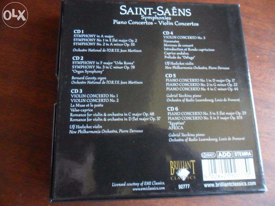 Saint Saens-Symphonies:Piano Concertos-Violin Concertos Box Set