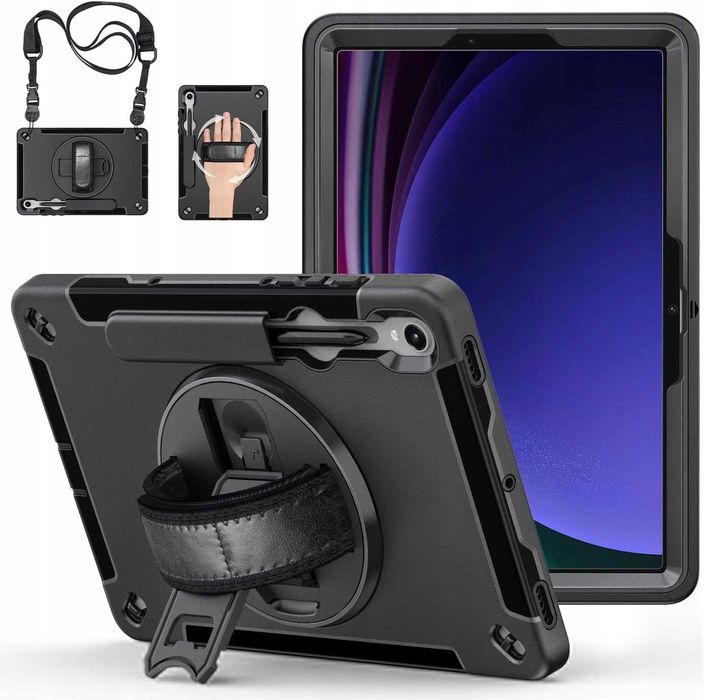 Wytrzymałe Etui do Samsung Galaxy Tab S9 Odporne na Wstrząsy 360°