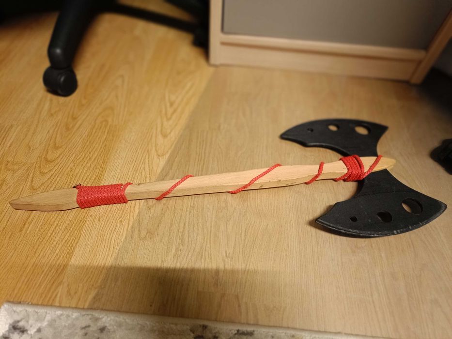 Topór rycerza , Wikinga drewniany 70cm-karnawał, Halloween