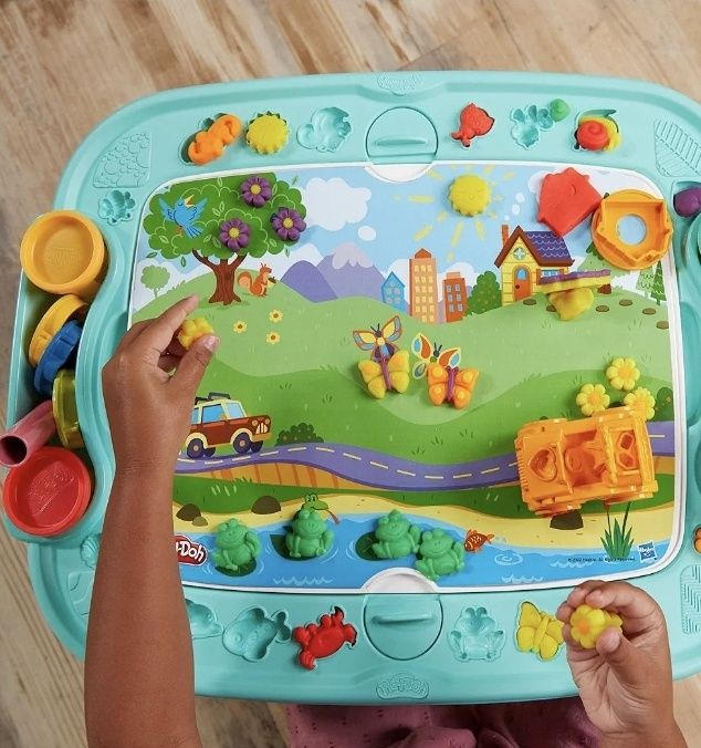 Play doh ciastolina stół aktywności kreatywny zestaw hasbro f6927
