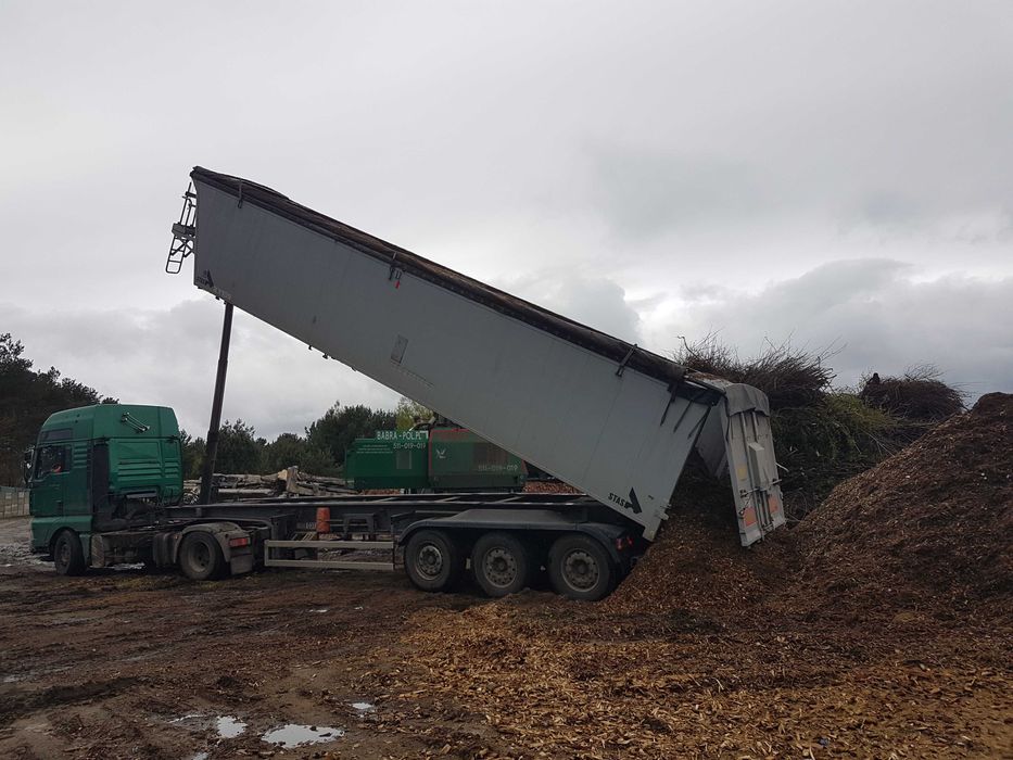 Duzy rebak wynajem CALA POLSKA rembak usługi zrebka recykler